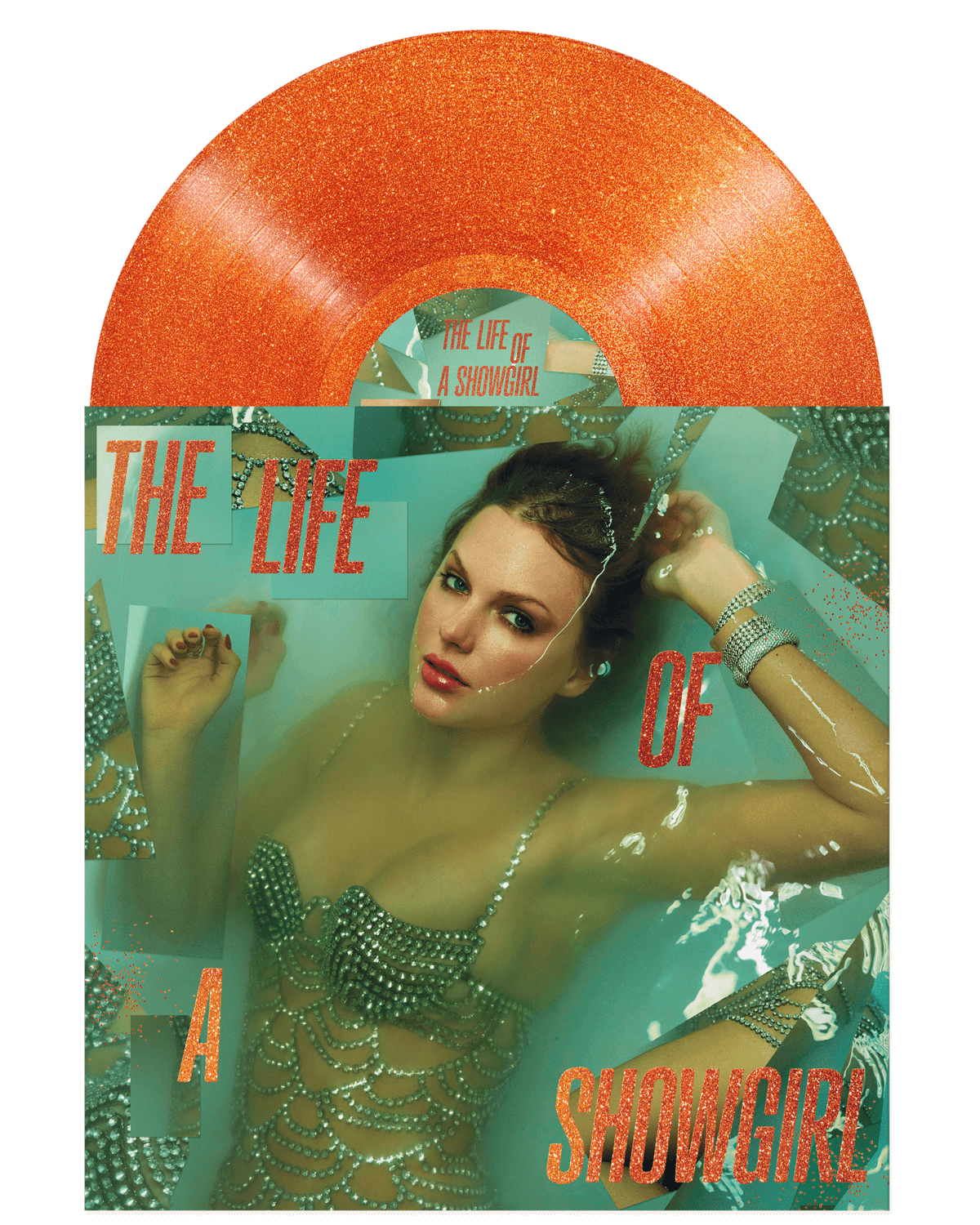 THE LIFE OF A SHOWGIRL: SWEAT AND VANILLA PERFUME (PORTOFINO ORANGE GLITTER VINYL)